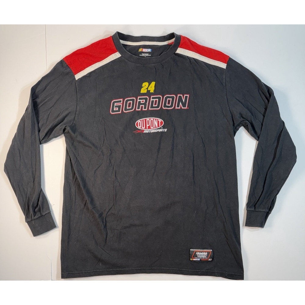 NASCAR‎ Jeff Gordon 24 Dupont Long Sleeve Shirt Mens Large Racing